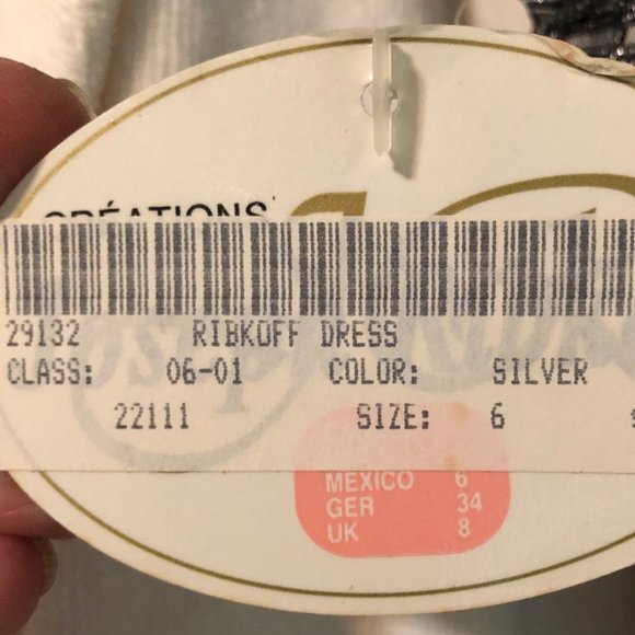 Vintage "Brand New" 1999 Joseph Ribkoff silver - Picture 9 of 12